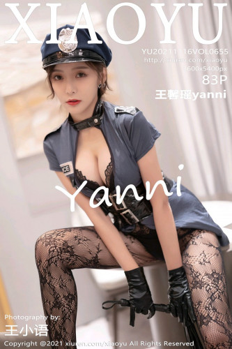 XiaoYu语画界-655-王馨瑶Yanni-女警制服性感内衣黑丝网袜-2021.11.16