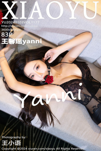 XiaoYu语画界-1177-王馨瑶yanni-暗红皮夹克黑色蕾丝内衣黑丝-2024.01.03