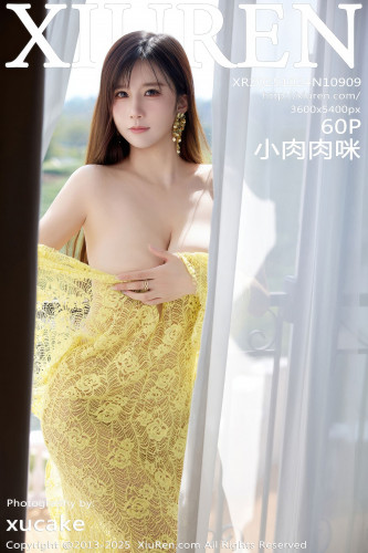 XiuRen秀人网-10909-小肉肉咪-巨乳黄色复古蕾丝连衣裙-2025.10.24