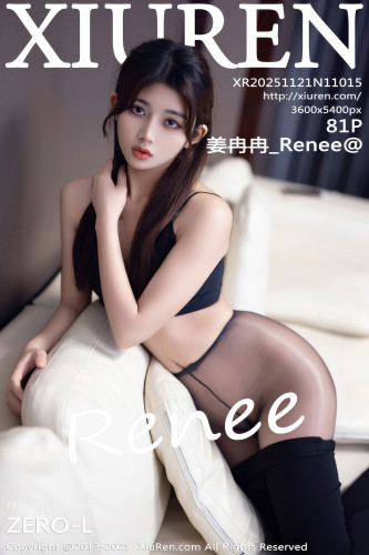 XiuRen秀人网-11015-姜冉冉Renee-黑色吊带黑长裤黑丝-2025.11.21