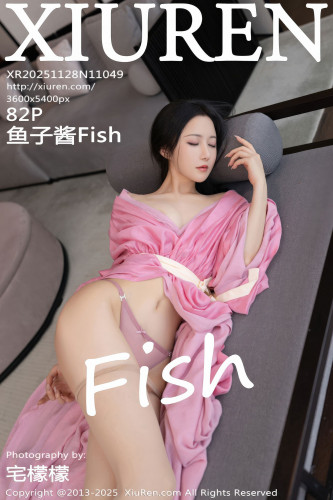 XiuRen秀人网-11049-鱼子酱Fish-粉色古风月影纱肉色丝袜-2025.11.28