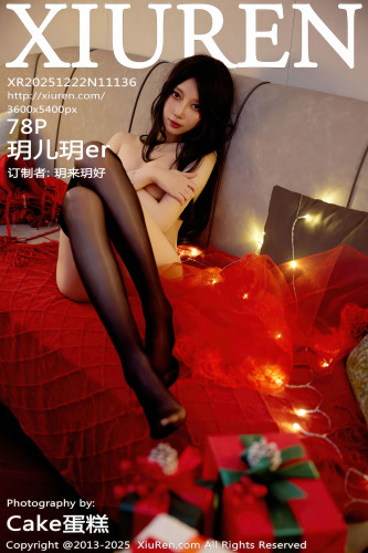 XiuRen秀人网-11136-玥儿玥er-红色抹胸连衣短裙黑丝-2025.12.22