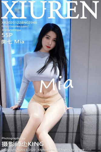 XiuRen秀人网-2946-美七Mia-《一袭蓝色长裙》-2020.12.28