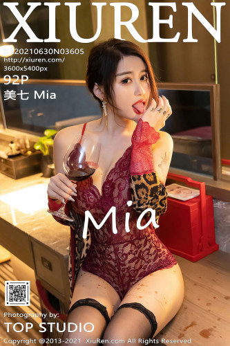 XiuRen秀人网-3605-美七Mia-酒店剧情主题缕空情趣内衣-2021.06.30