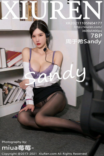 XiuRen秀人网-4177-周于希Sandy-白衬衣黑短裙黑丝裤袜-2021.11.05