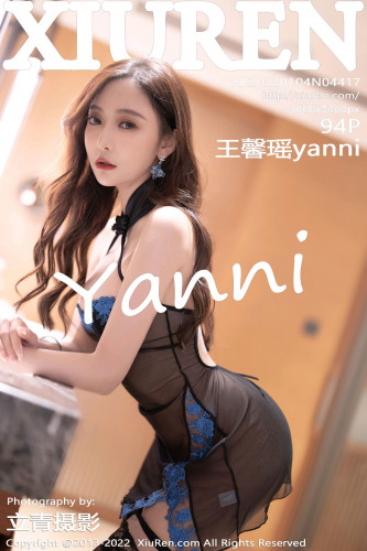 XiuRen秀人网-4417-王馨瑶Yanni-风衣黑色轻透内衣黑丝-2022.01.04