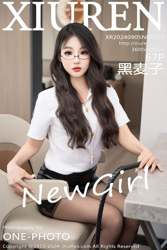 XiuRen秀人网-9113-黑麦子-御姐女警白衬衫黑皮短裙黑丝爆乳-2024.09.05