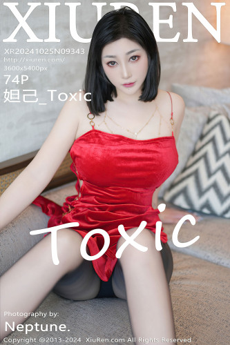 XiuRen秀人网-9343-妲己_Toxic-红色连衣短裙黑丝爆乳-2024.10.25
