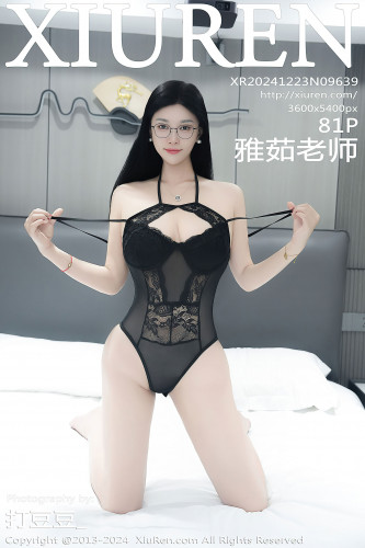 XiuRen秀人网-9639-雅茹老师-OL黑色裙装黑蕾丝内衣-2024.12.23