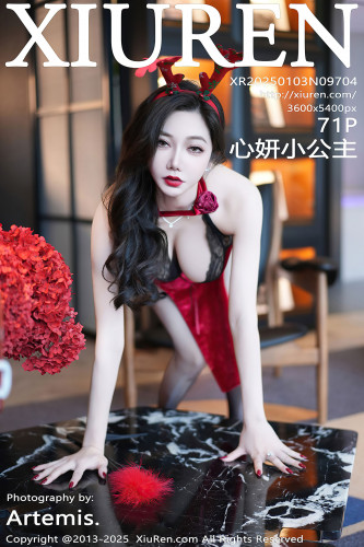 XiuRen秀人网-9704-心妍小公主-红色鹿角情趣内衣爆乳-2025.01.03