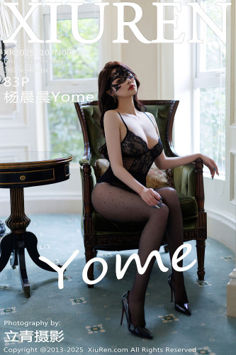 XiuRen秀人网-9722-杨晨晨Yome-婚纱写真白色蕾丝-情趣黑蕾丝内衣-2025.01.07