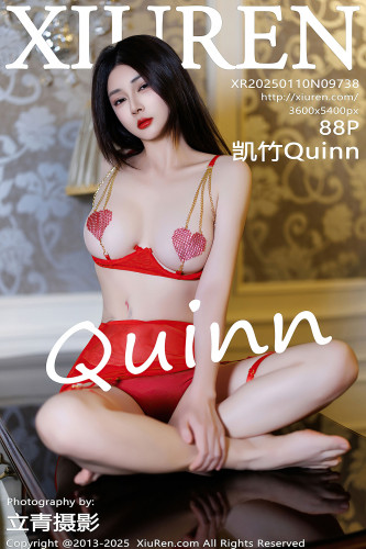 XiuRen秀人网-9738-凯竹Quinn-红色抹胸短裙爆乳-2025.01.10