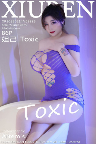 XiuRen秀人网-9885-妲己_Toxic-紫色情趣连衣短裙浴缸湿身爆乳-2025.02.14